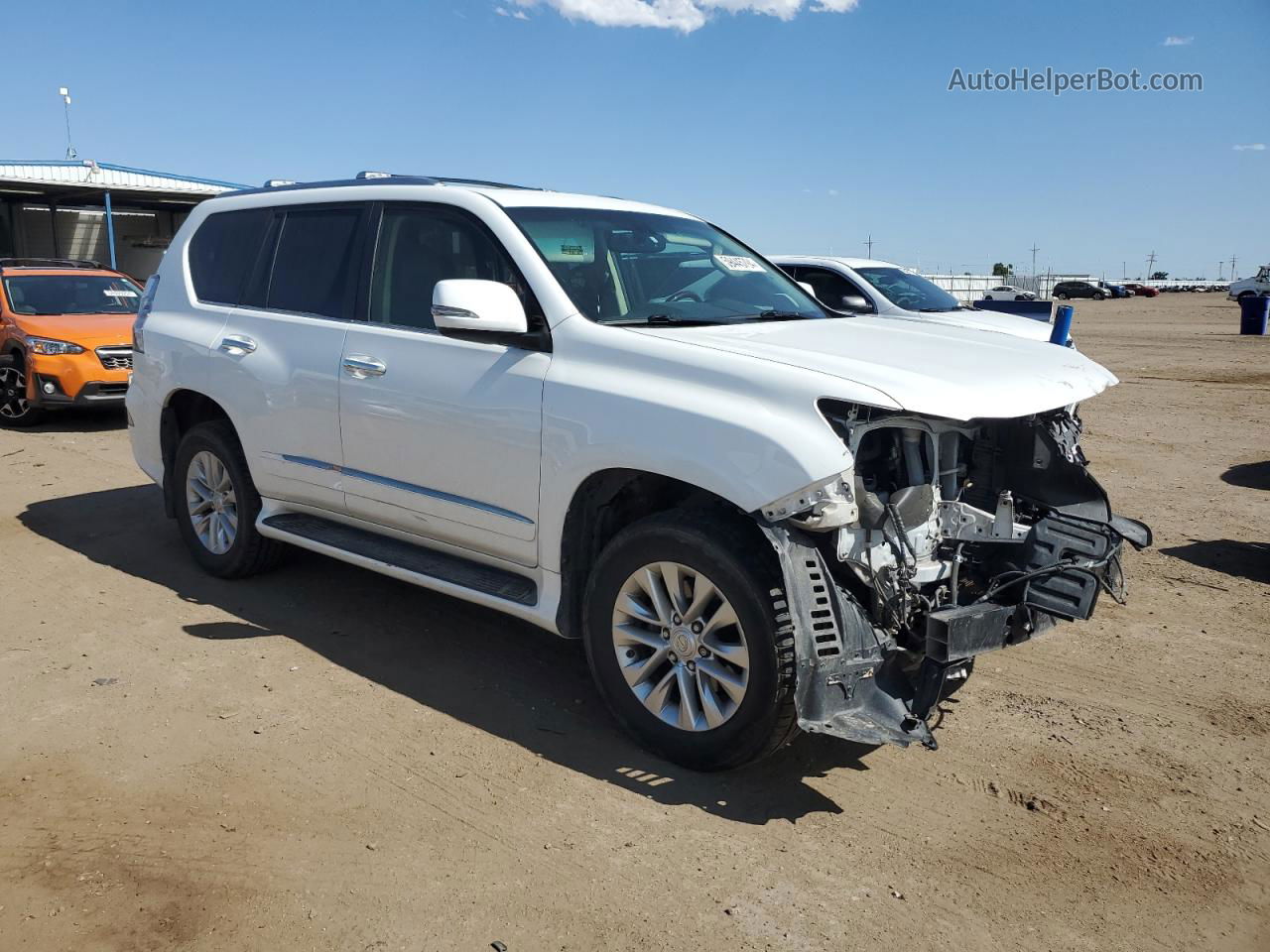 2015 Lexus Gx 460 White vin: JTJBM7FX1F5112213