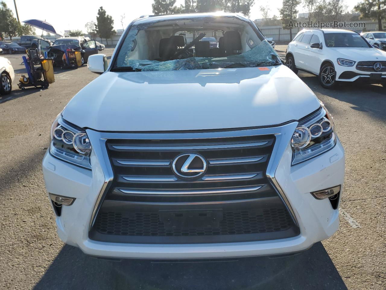 2015 Lexus Gx 460 White vin: JTJBM7FX1F5113829