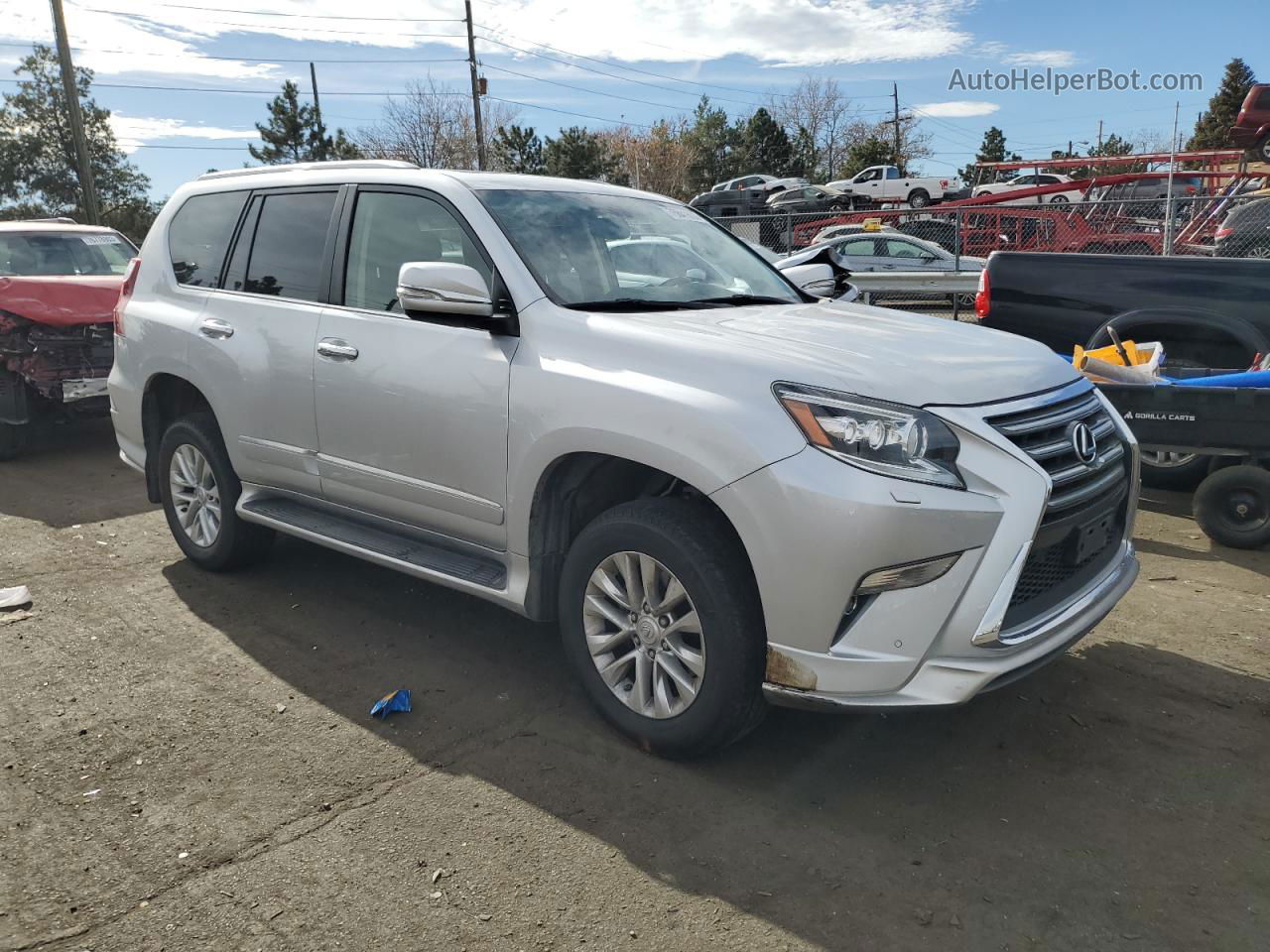 2017 Lexus Gx 460 Silver vin: JTJBM7FX1H5177257