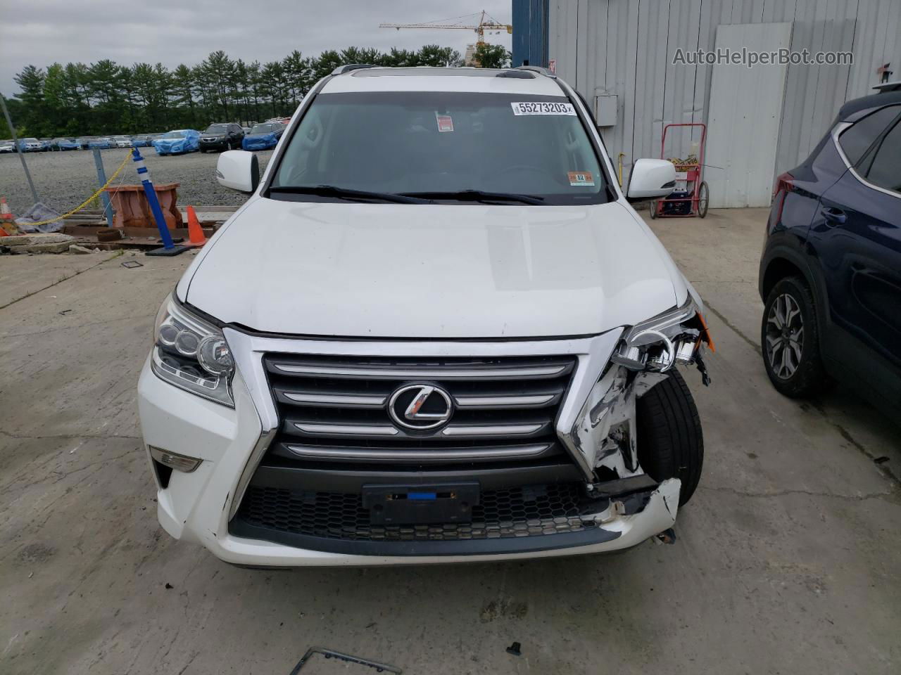 2015 Lexus Gx 460 White vin: JTJBM7FX2F5091632