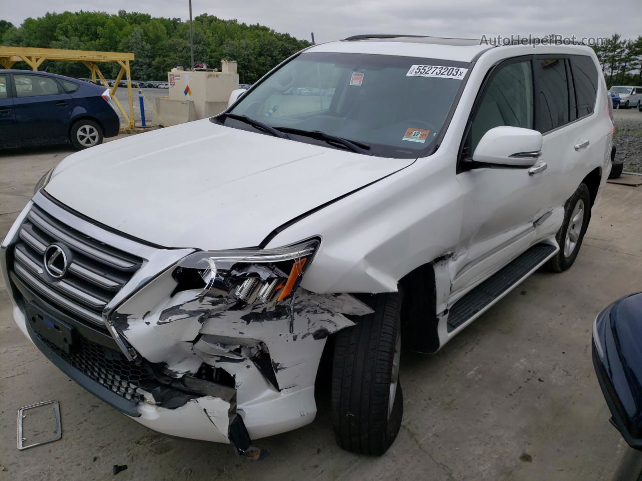 2015 Lexus Gx 460 White vin: JTJBM7FX2F5091632