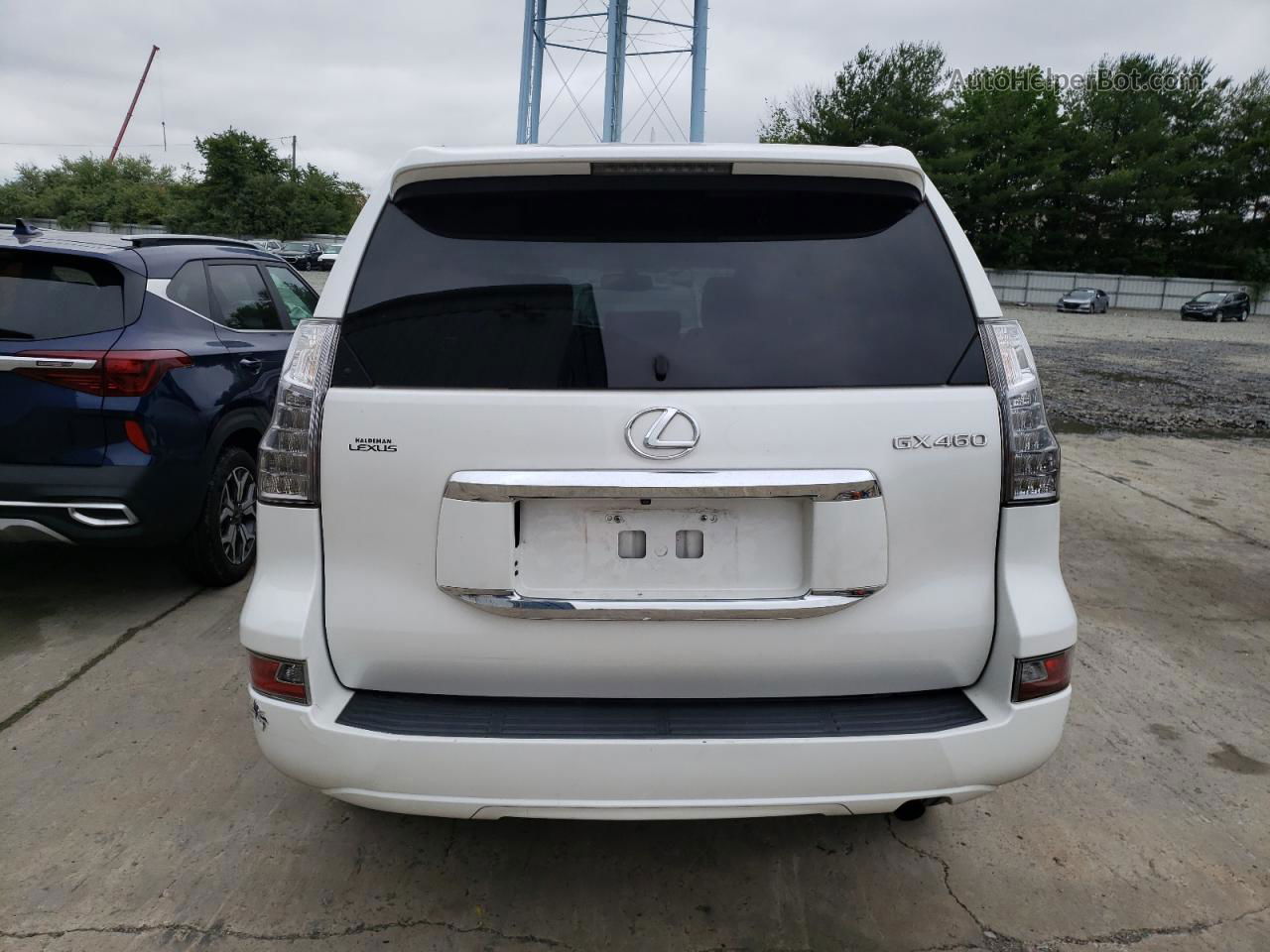 2015 Lexus Gx 460 White vin: JTJBM7FX2F5091632