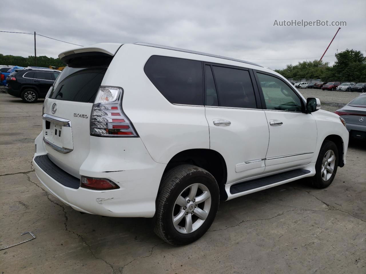 2015 Lexus Gx 460 White vin: JTJBM7FX2F5091632