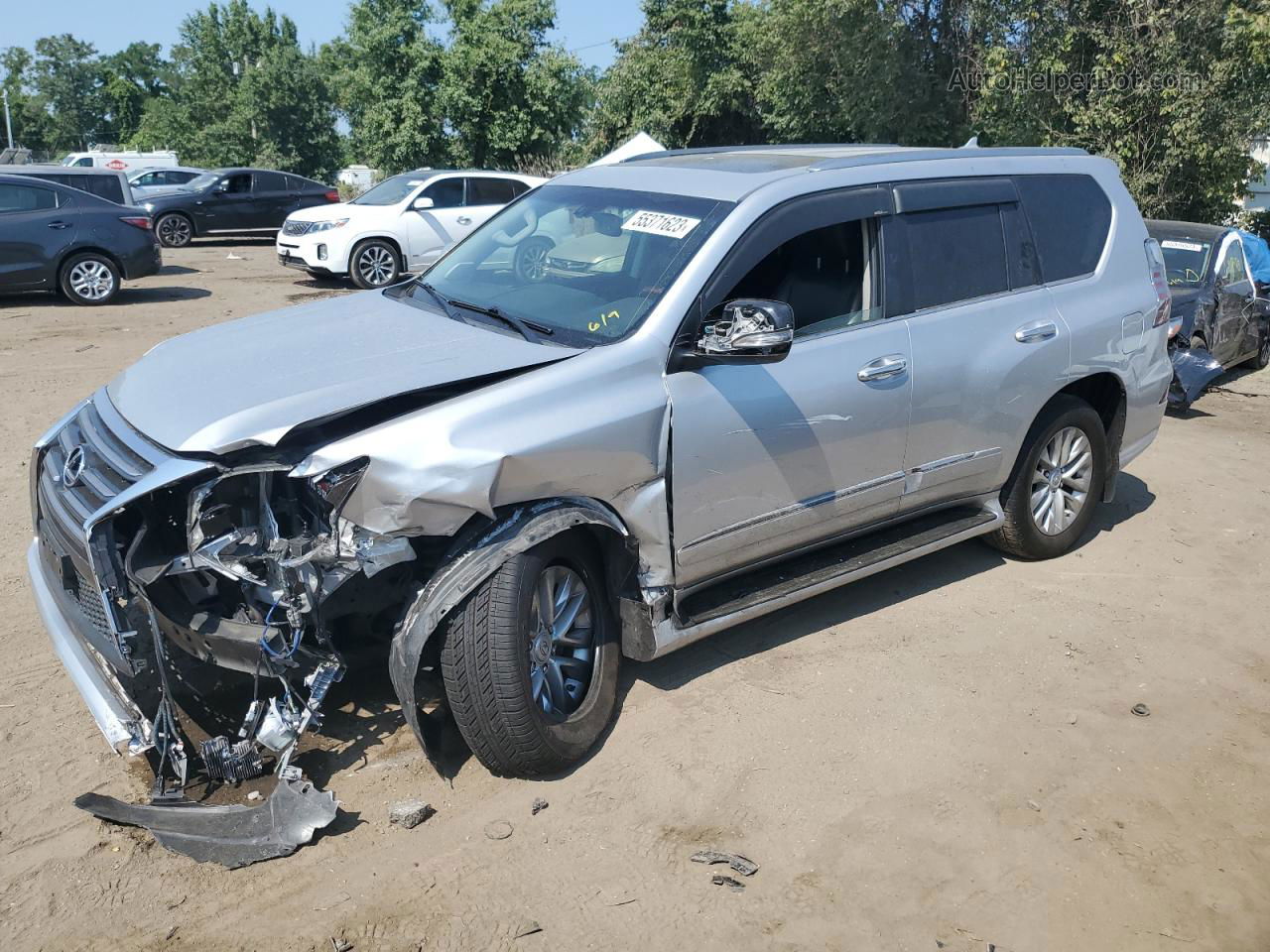 2015 Lexus Gx 460 Silver vin: JTJBM7FX2F5096524