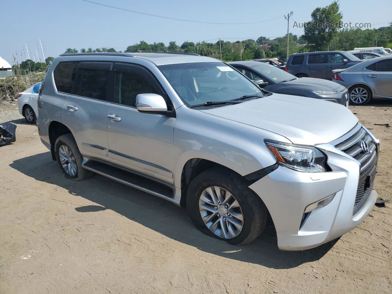 2015 Lexus Gx 460 Silver vin: JTJBM7FX2F5096524