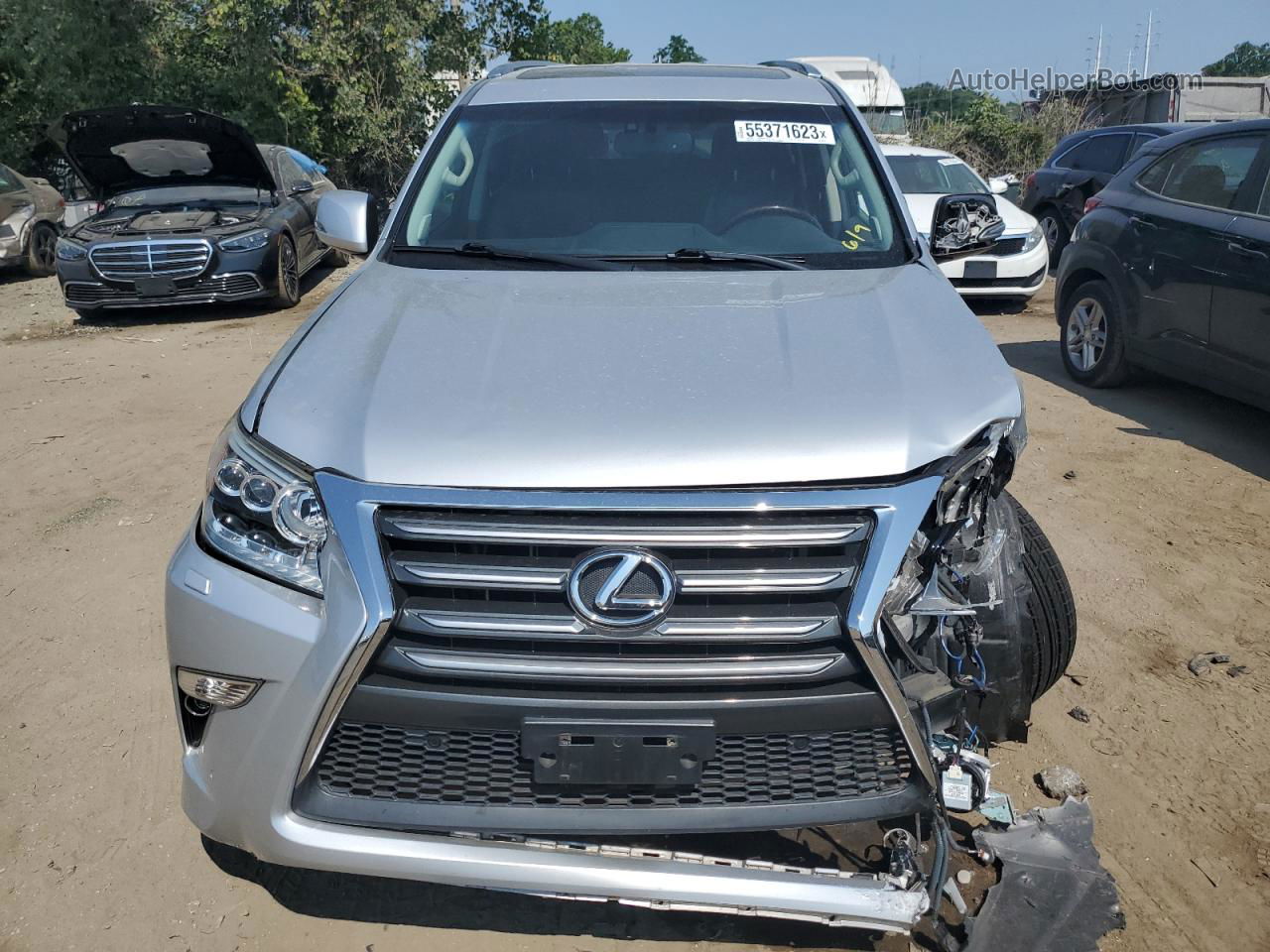 2015 Lexus Gx 460 Silver vin: JTJBM7FX2F5096524