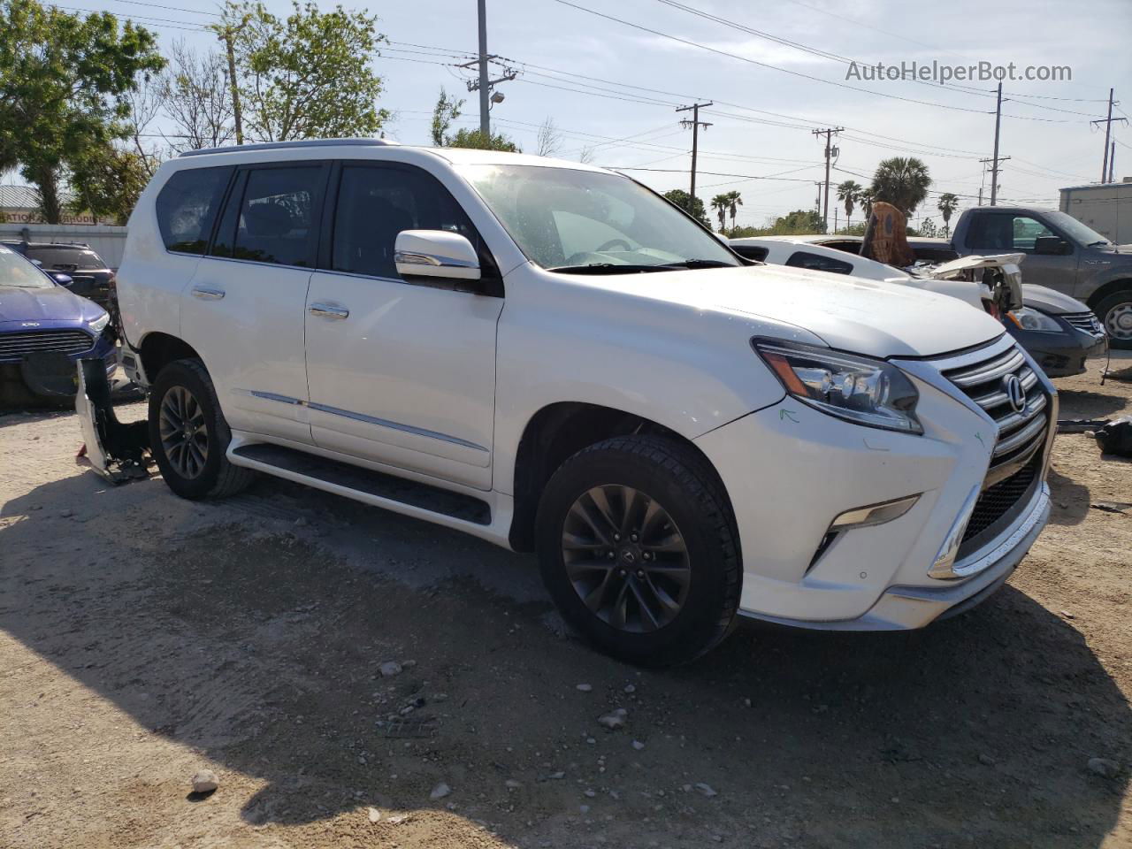 2017 Lexus Gx 460 White vin: JTJBM7FX2H5151685