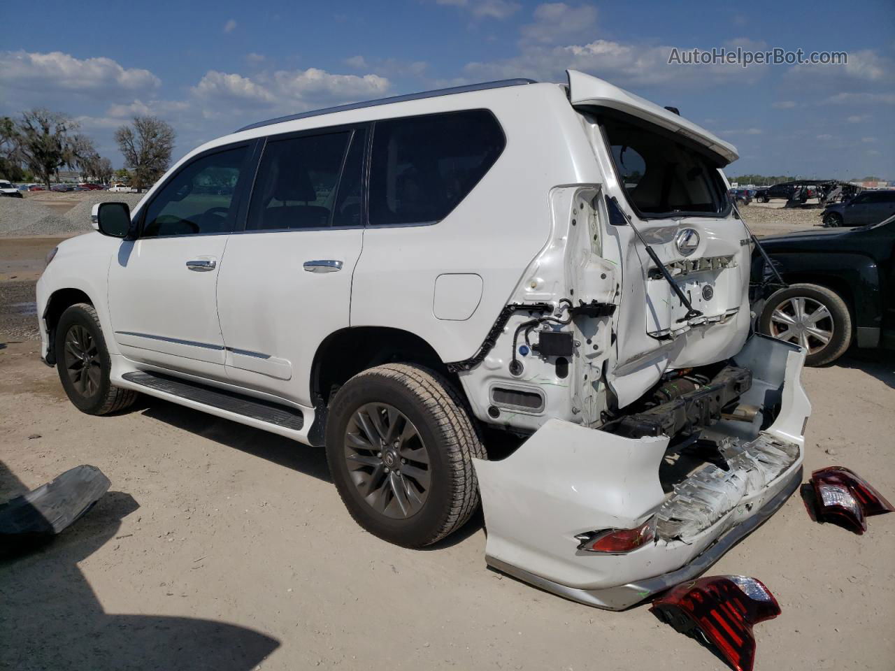 2017 Lexus Gx 460 White vin: JTJBM7FX2H5151685