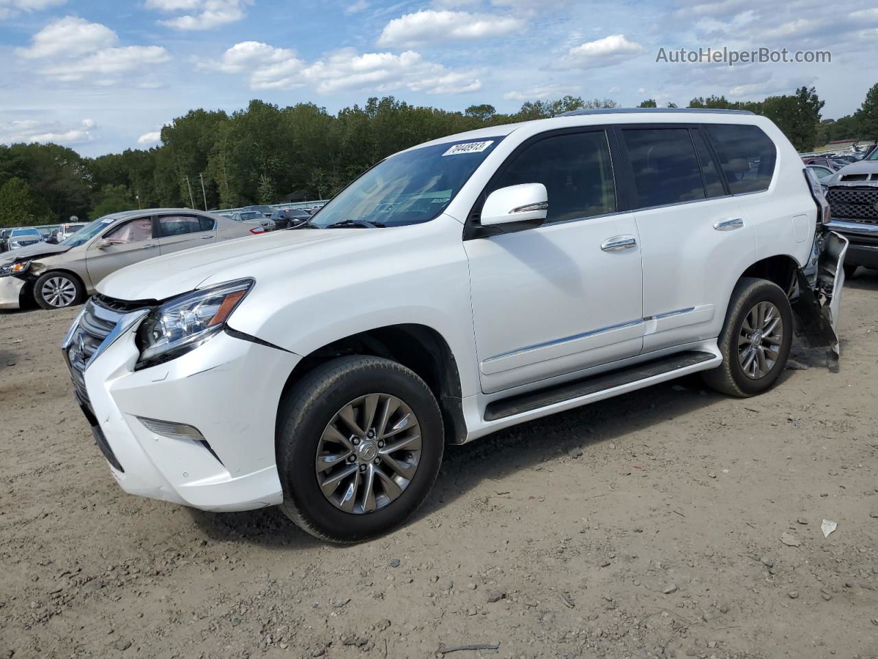 2017 Lexus Gx 460 White vin: JTJBM7FX2H5169071