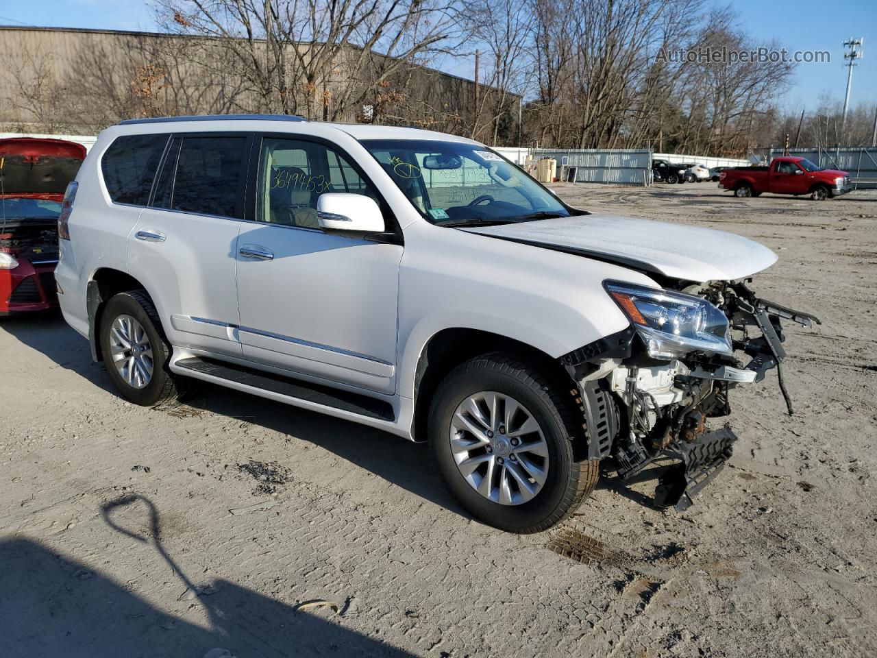 2017 Lexus Gx 460 White vin: JTJBM7FX3H5172223