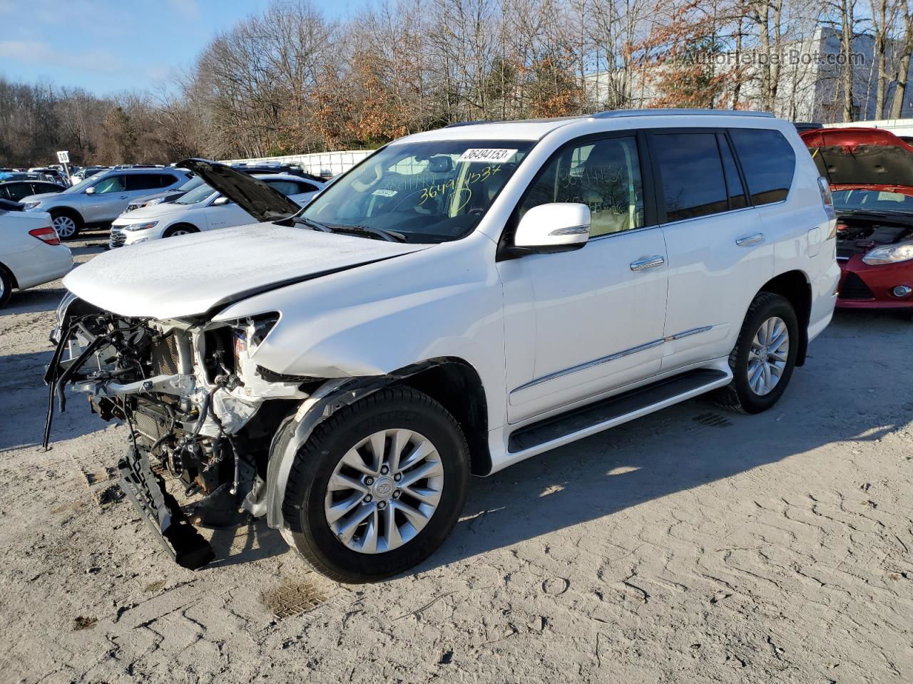 2017 Lexus Gx 460 White vin: JTJBM7FX3H5172223