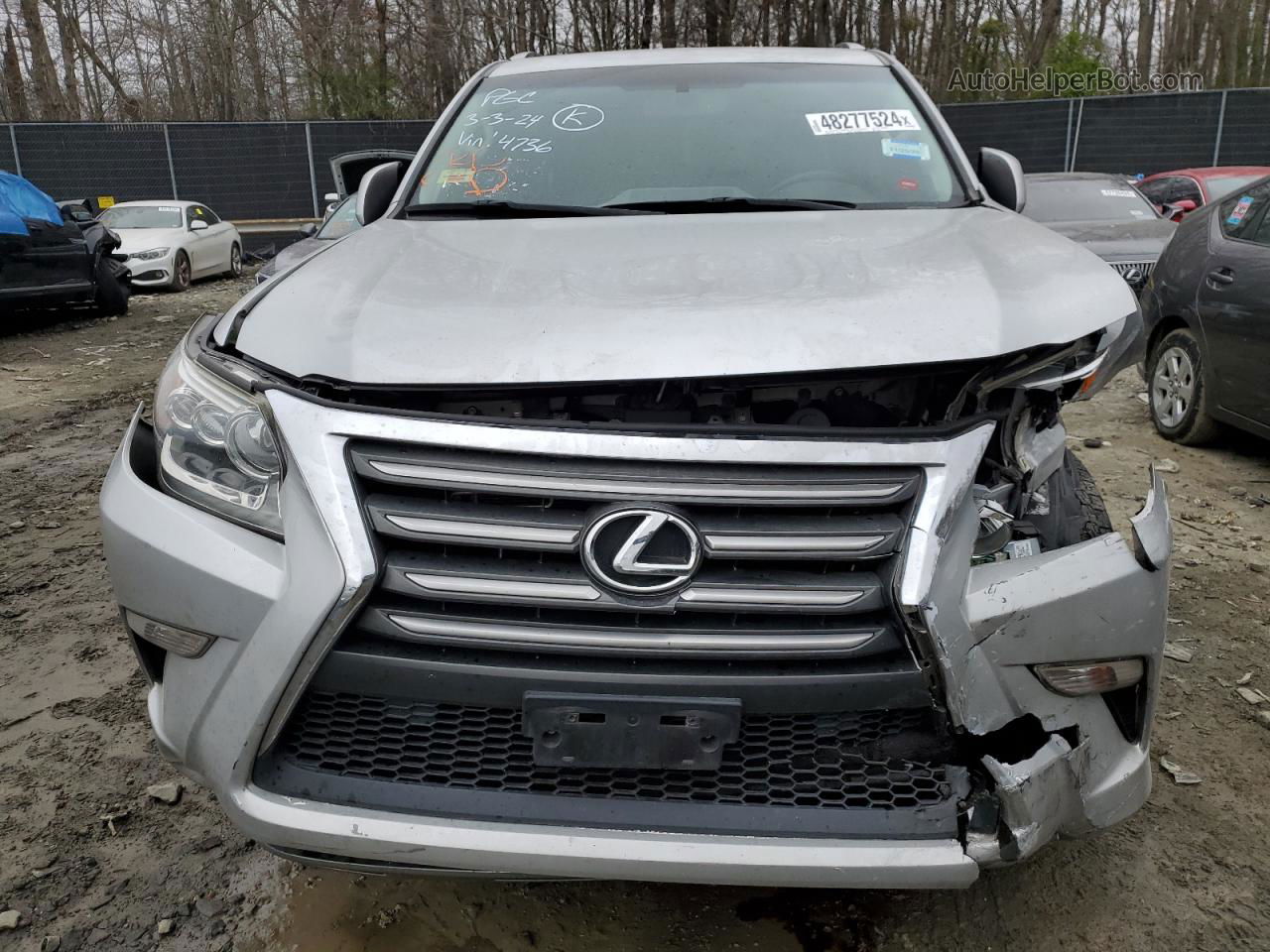 2015 Lexus Gx 460 Silver vin: JTJBM7FX4F5104736