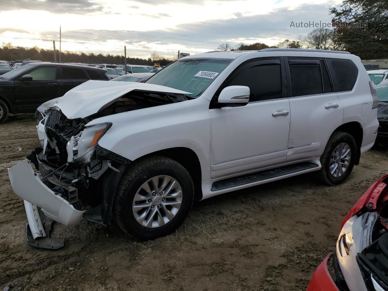 2015 Lexus Gx 460 White vin: JTJBM7FX4F5108723