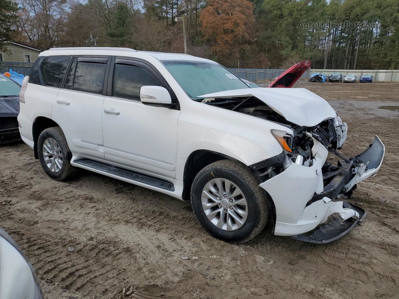 2015 Lexus Gx 460 White vin: JTJBM7FX4F5108723