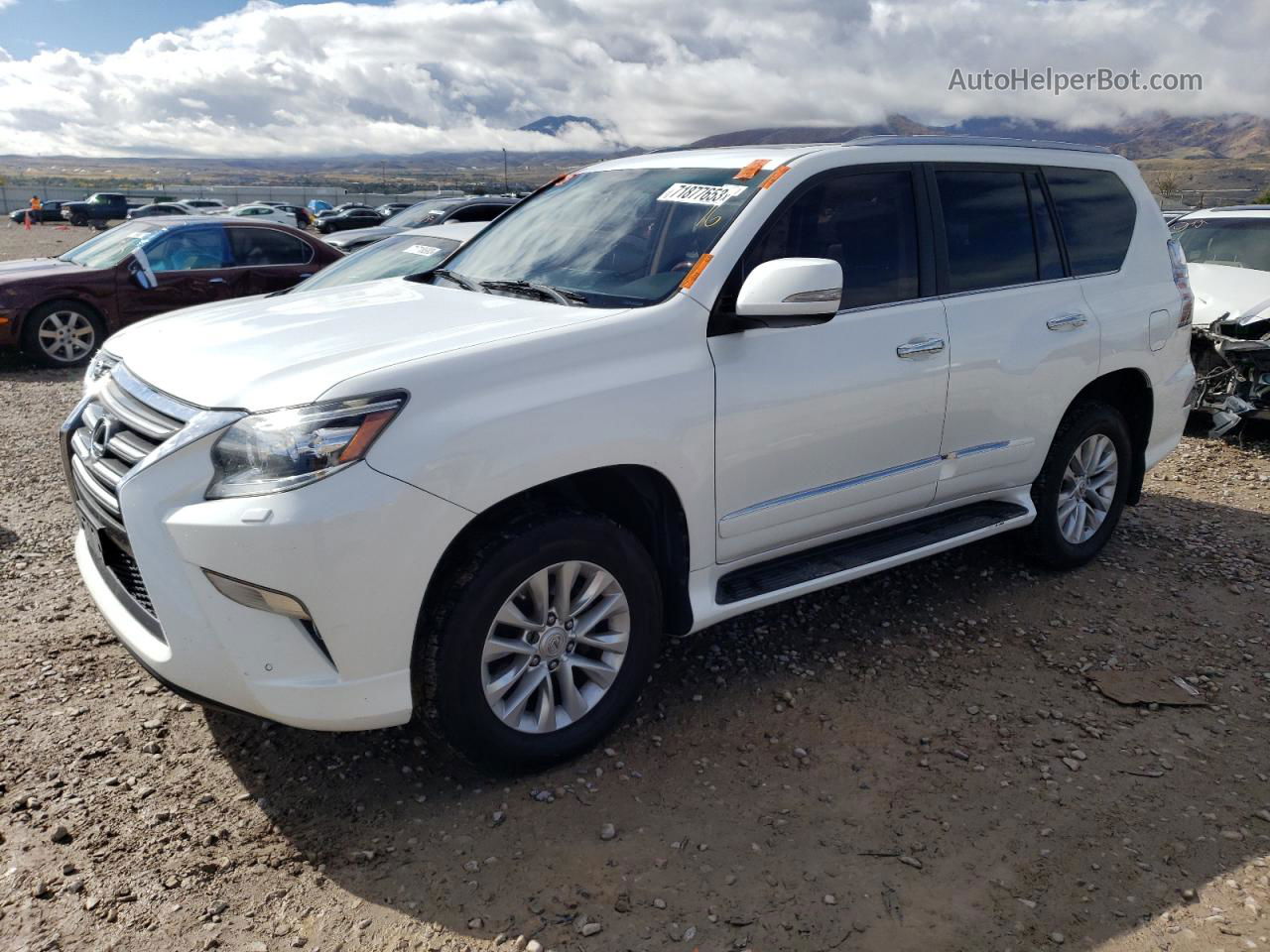 2015 Lexus Gx 460 White vin: JTJBM7FX4F5117244