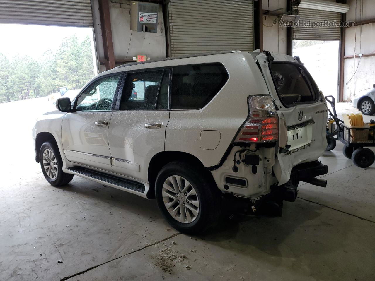 2017 Lexus Gx 460 White vin: JTJBM7FX4H5158489