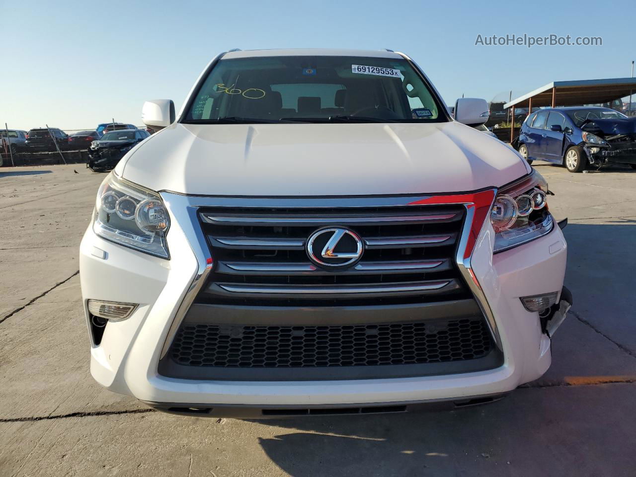 2015 Lexus Gx 460 White vin: JTJBM7FX5F5114594