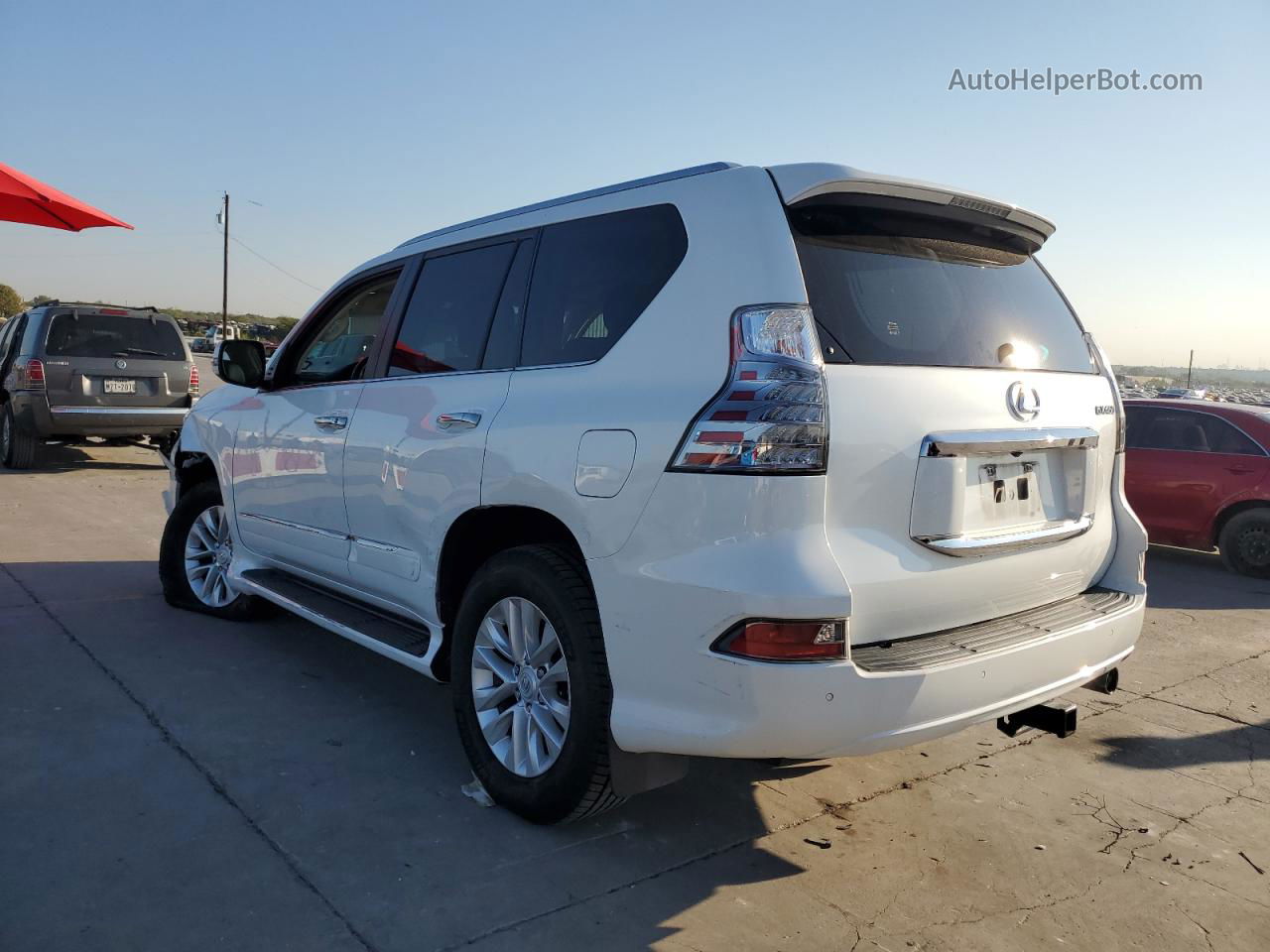 2015 Lexus Gx 460 White vin: JTJBM7FX5F5114594