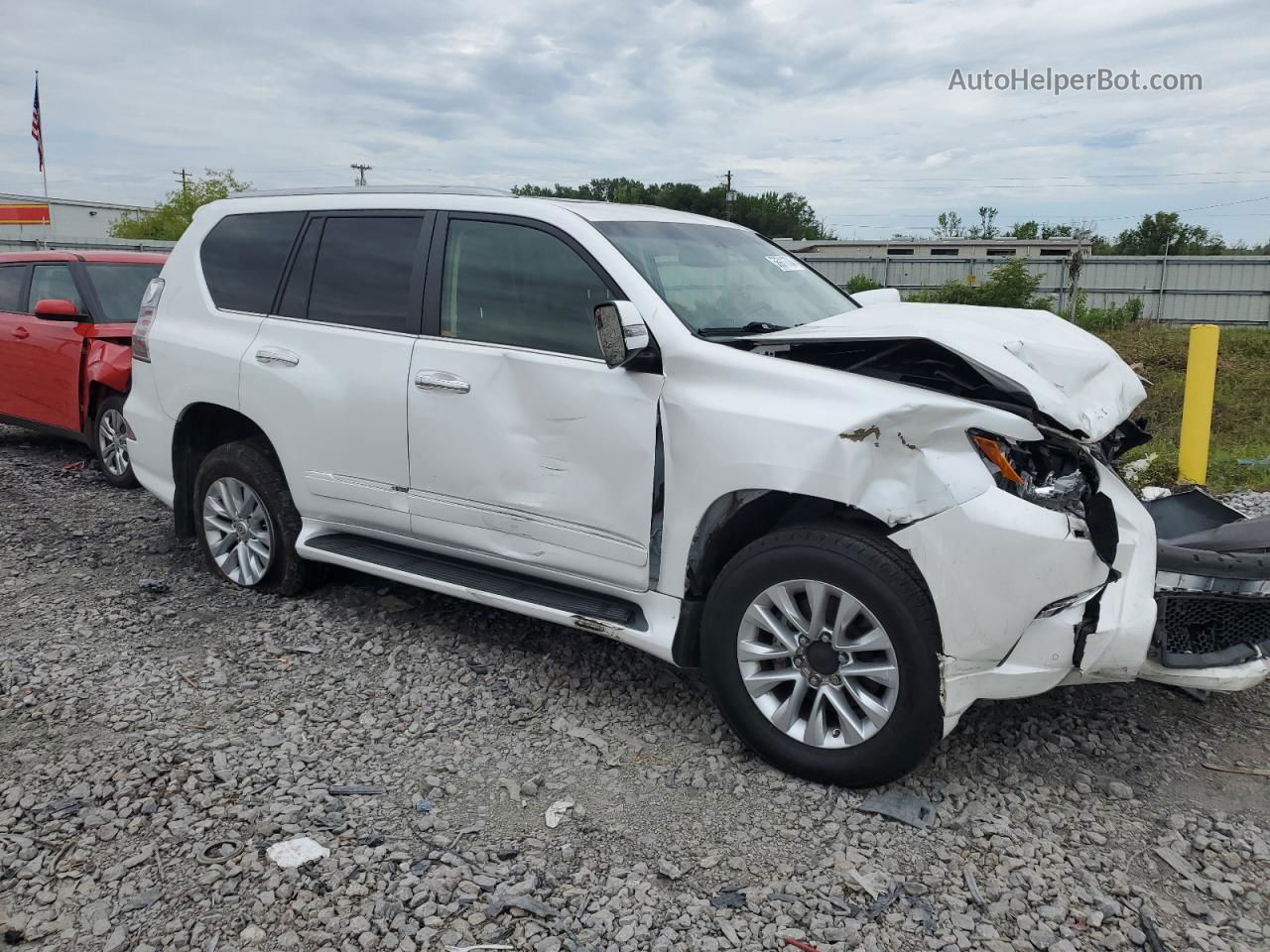 2015 Lexus Gx 460 White vin: JTJBM7FX5F5114739