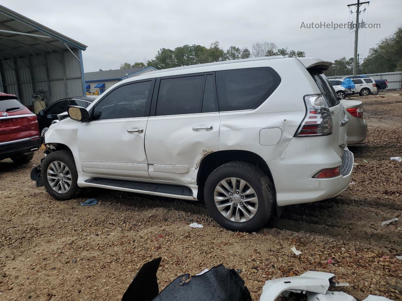 2015 Lexus Gx 460 White vin: JTJBM7FX6F5102177