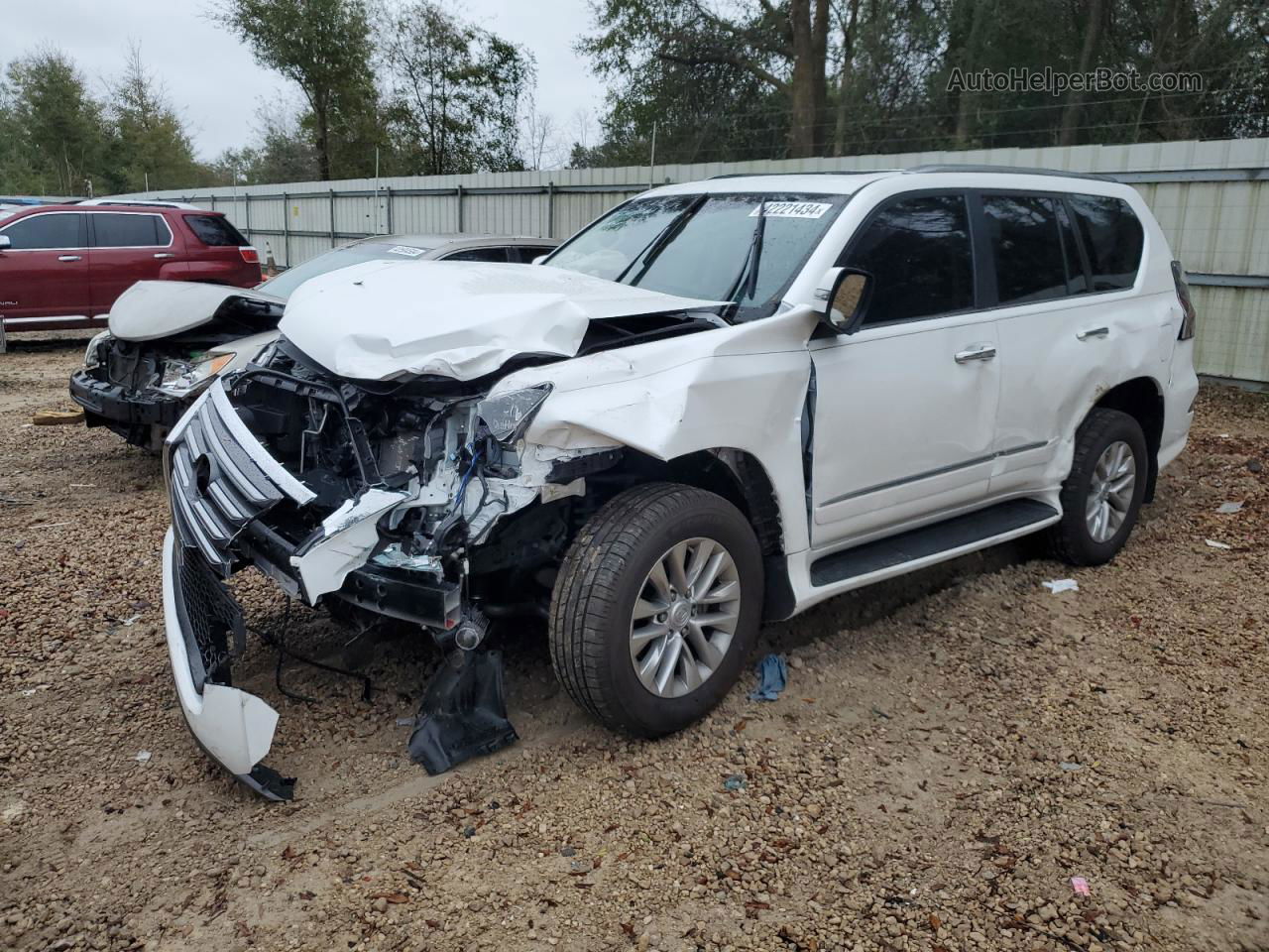 2015 Lexus Gx 460 White vin: JTJBM7FX6F5102177