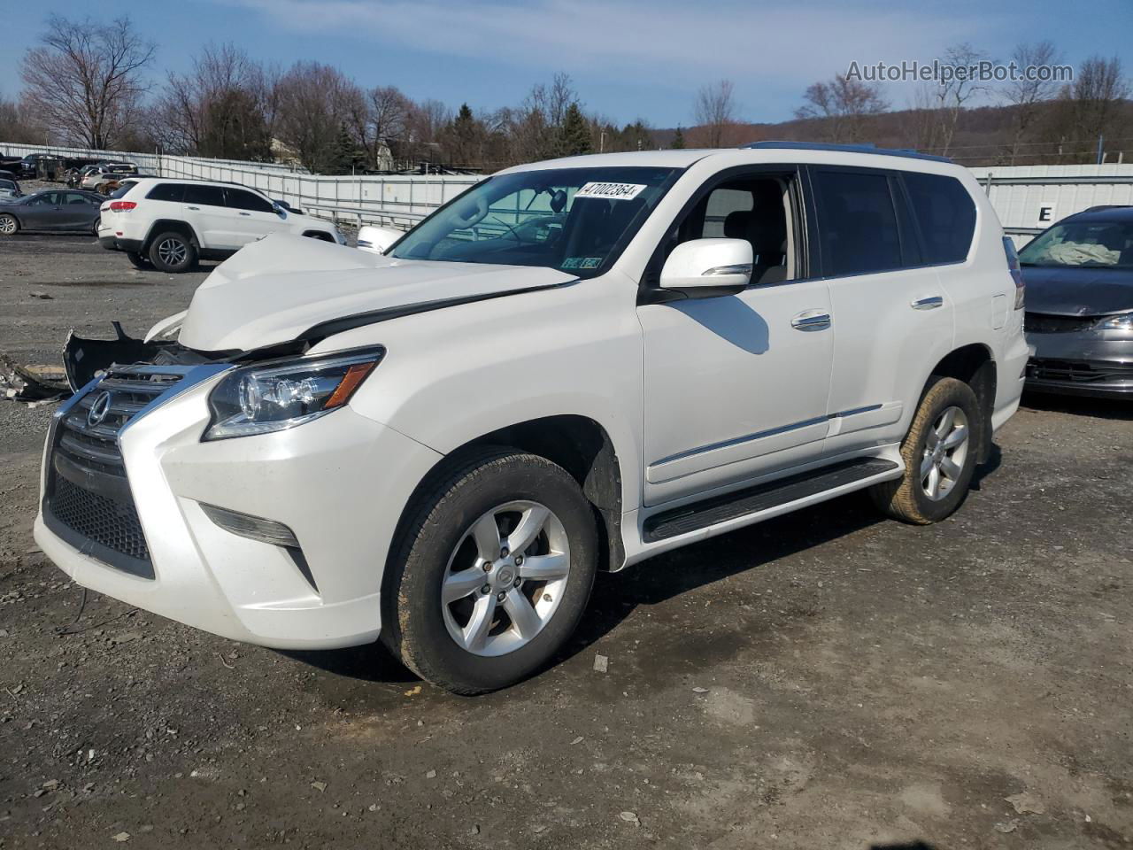 2015 Lexus Gx 460 White vin: JTJBM7FX6F5114832