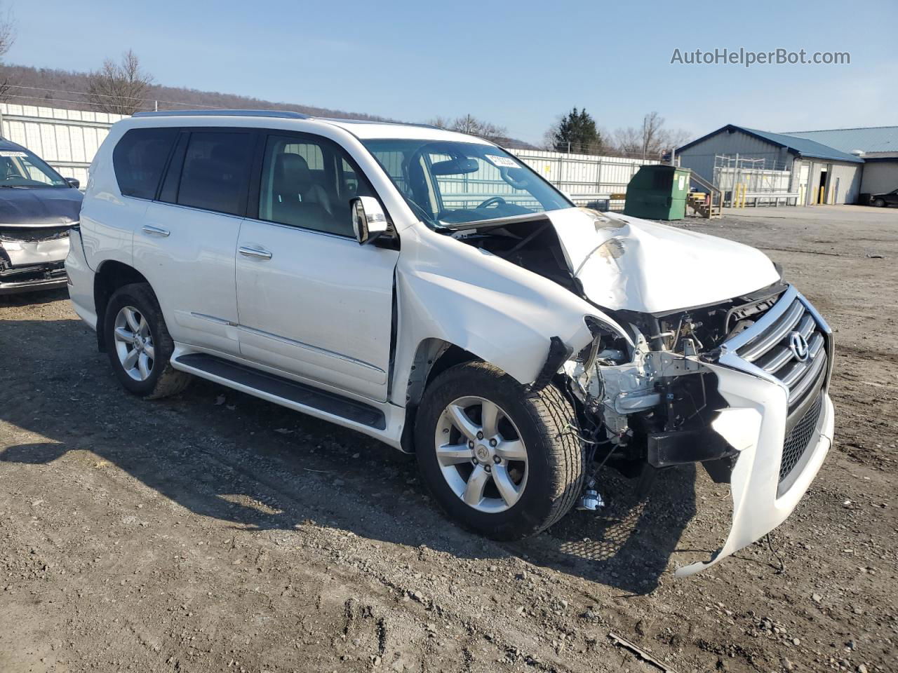 2015 Lexus Gx 460 White vin: JTJBM7FX6F5114832