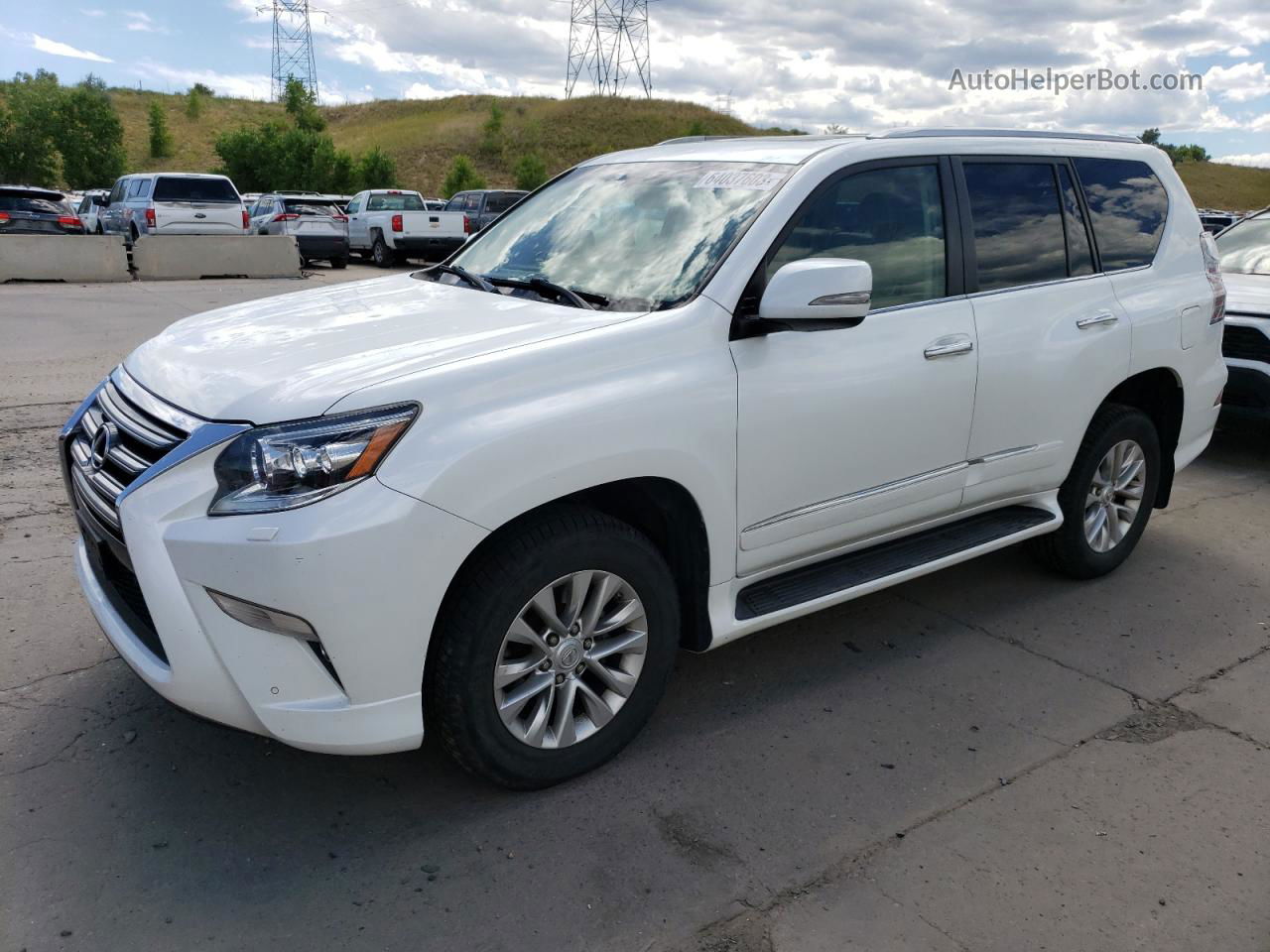 2015 Lexus Gx 460 White vin: JTJBM7FX6F5116645