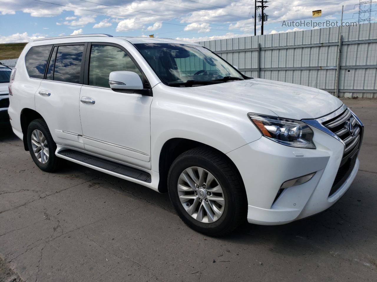 2015 Lexus Gx 460 White vin: JTJBM7FX6F5116645