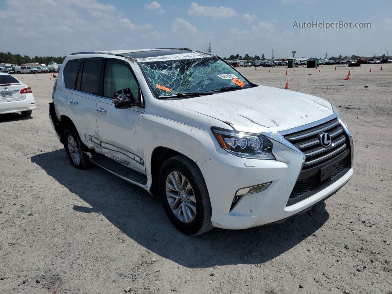 2017 Lexus Gx 460 White vin: JTJBM7FX6H5163161