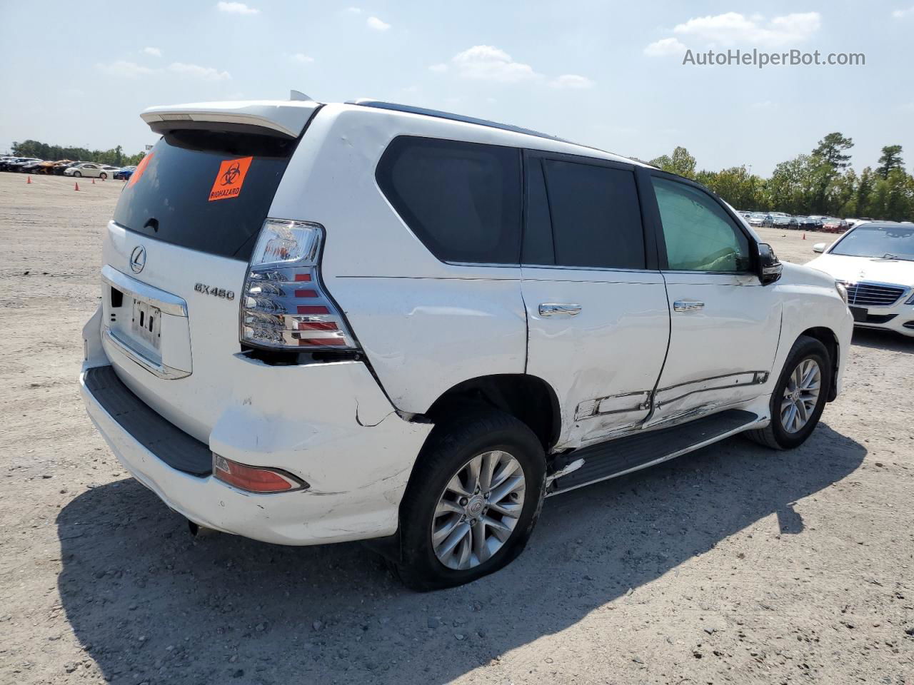 2017 Lexus Gx 460 White vin: JTJBM7FX6H5163161