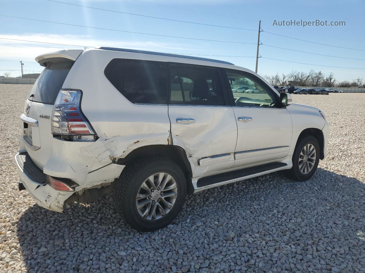 2017 Lexus Gx 460 White vin: JTJBM7FX6H5173236