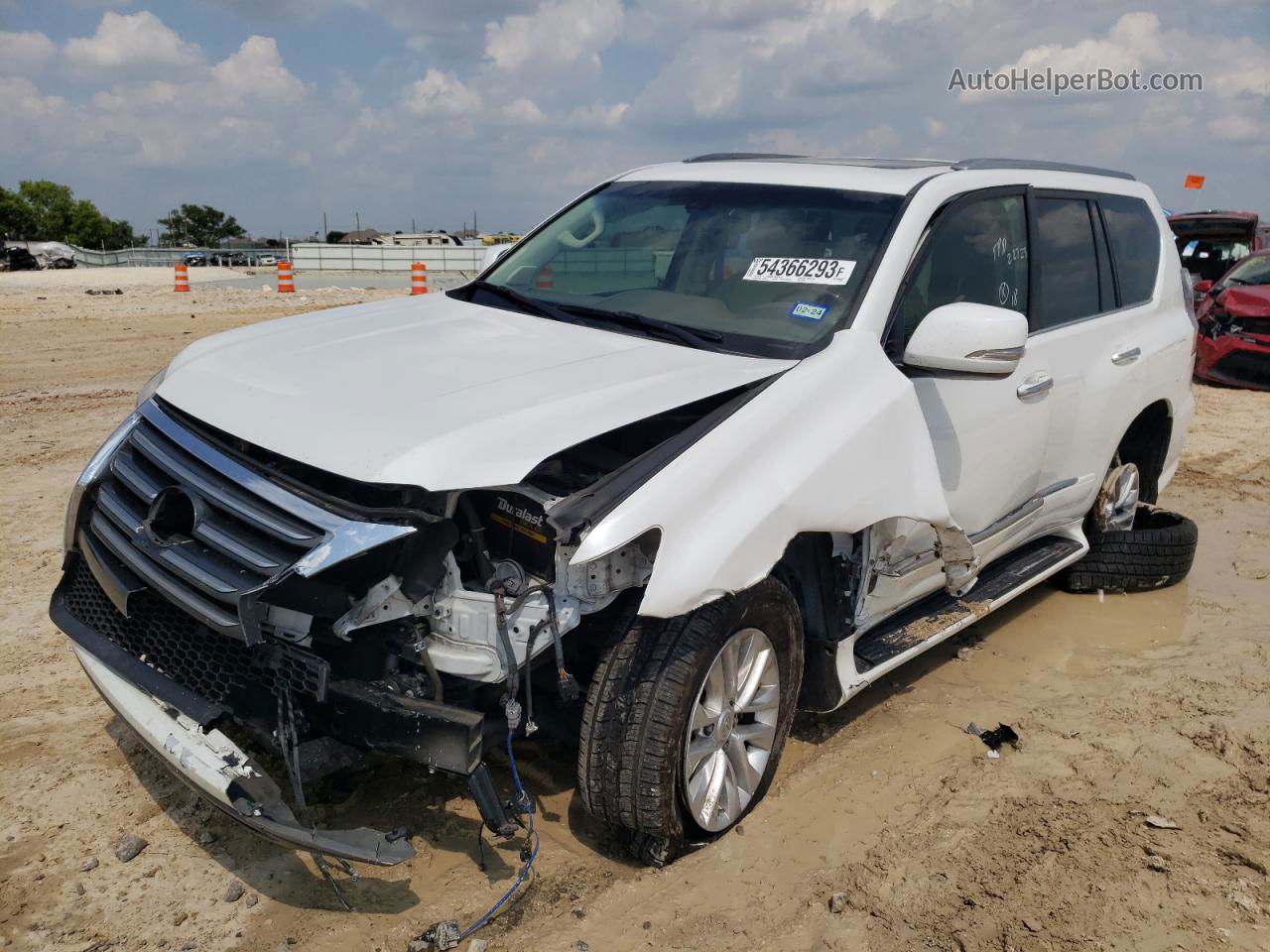 2017 Lexus Gx 460 White vin: JTJBM7FX6H5180204