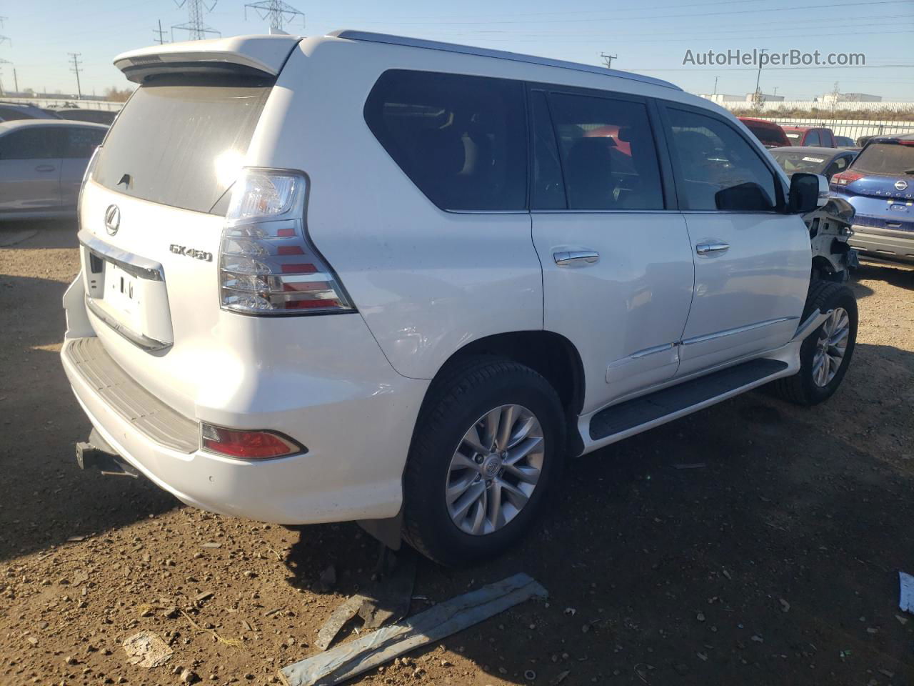 2017 Lexus Gx 460 White vin: JTJBM7FX6H5181028