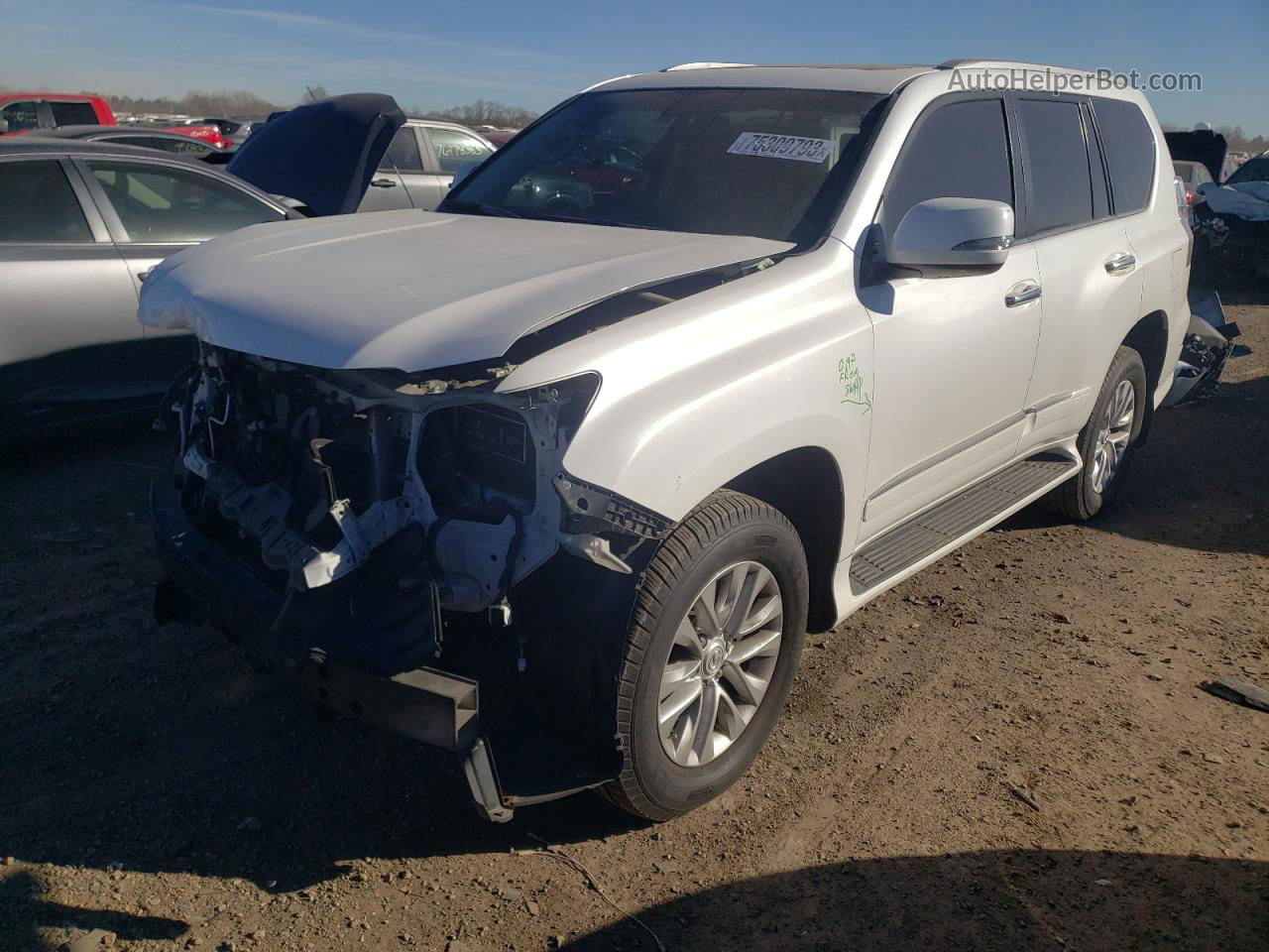 2017 Lexus Gx 460 White vin: JTJBM7FX6H5181028