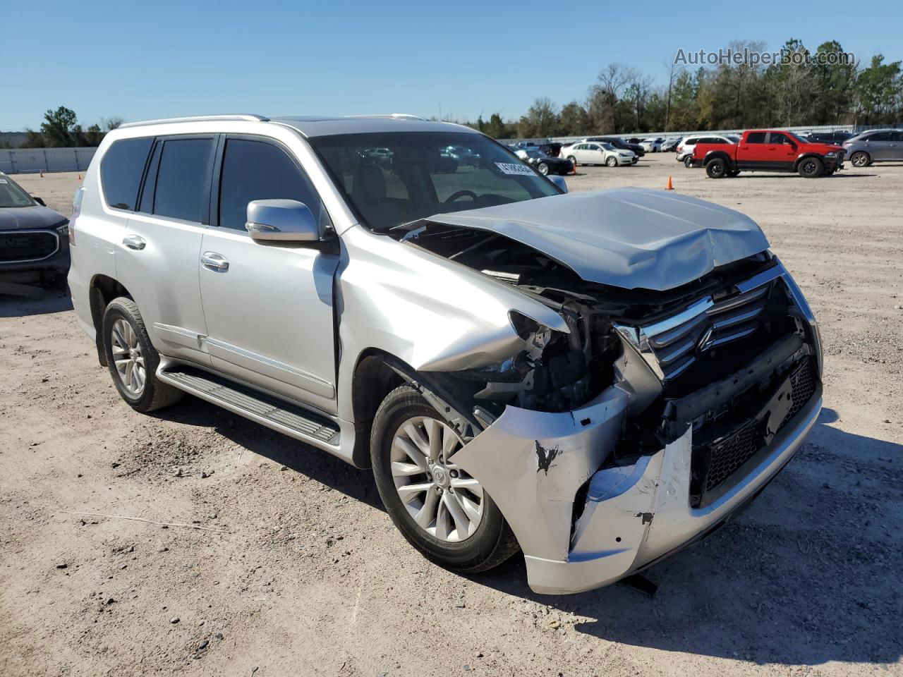 2015 Lexus Gx 460 Silver vin: JTJBM7FX7F5103452