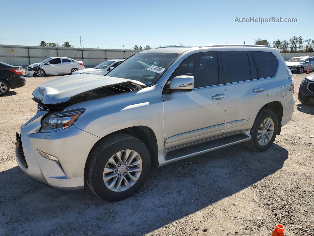 2015 Lexus Gx 460 Silver vin: JTJBM7FX7F5103452