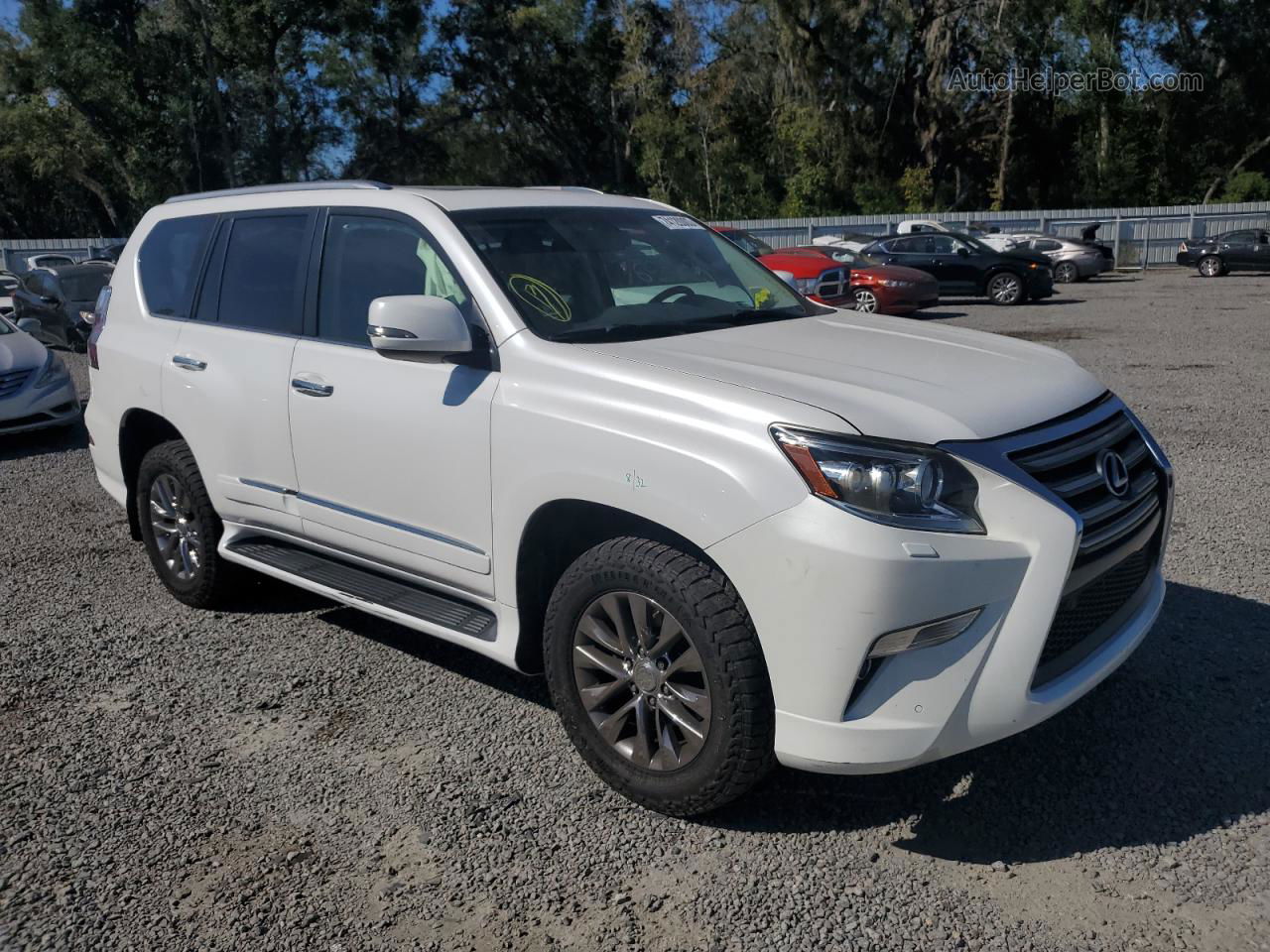 2015 Lexus Gx 460 White vin: JTJBM7FX7F5105962