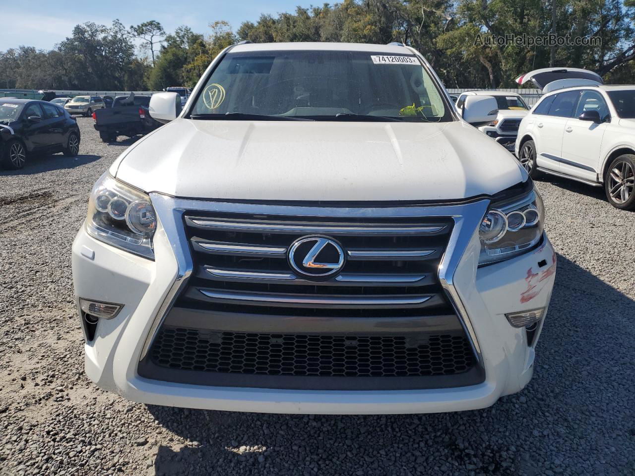 2015 Lexus Gx 460 White vin: JTJBM7FX7F5105962