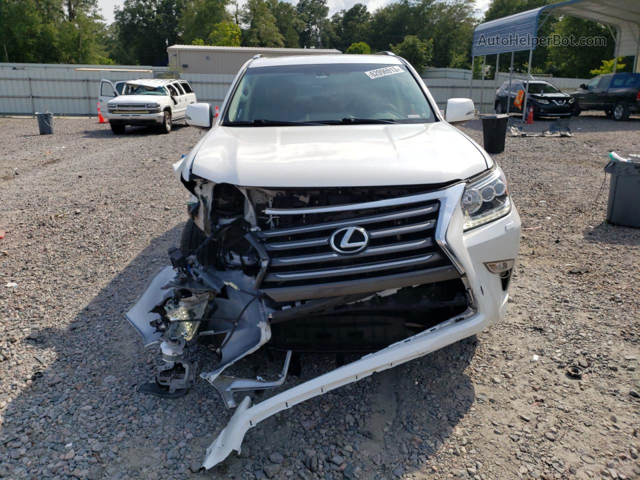 2017 Lexus Gx 460 White vin: JTJBM7FX7H5158132