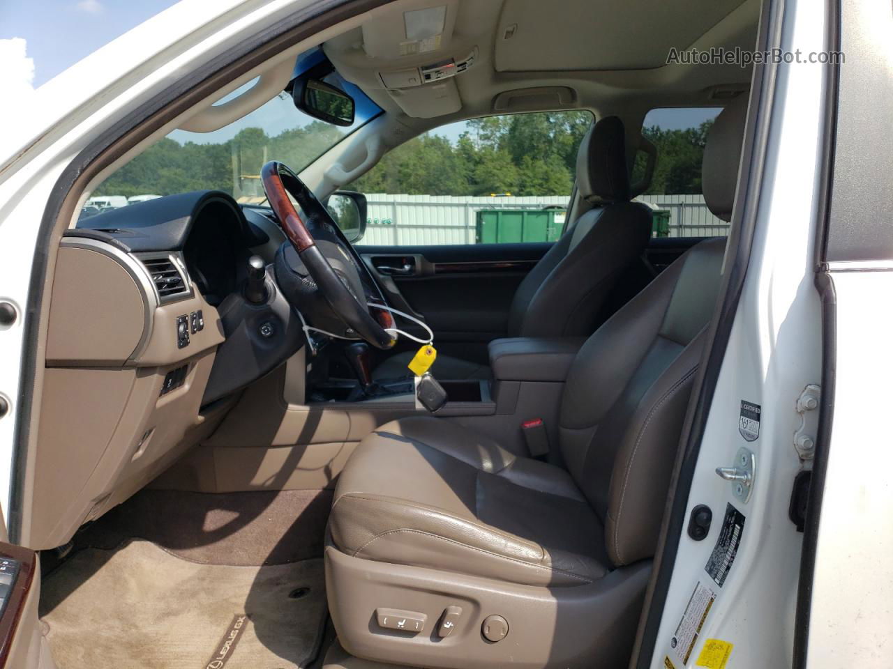 2017 Lexus Gx 460 White vin: JTJBM7FX7H5158132