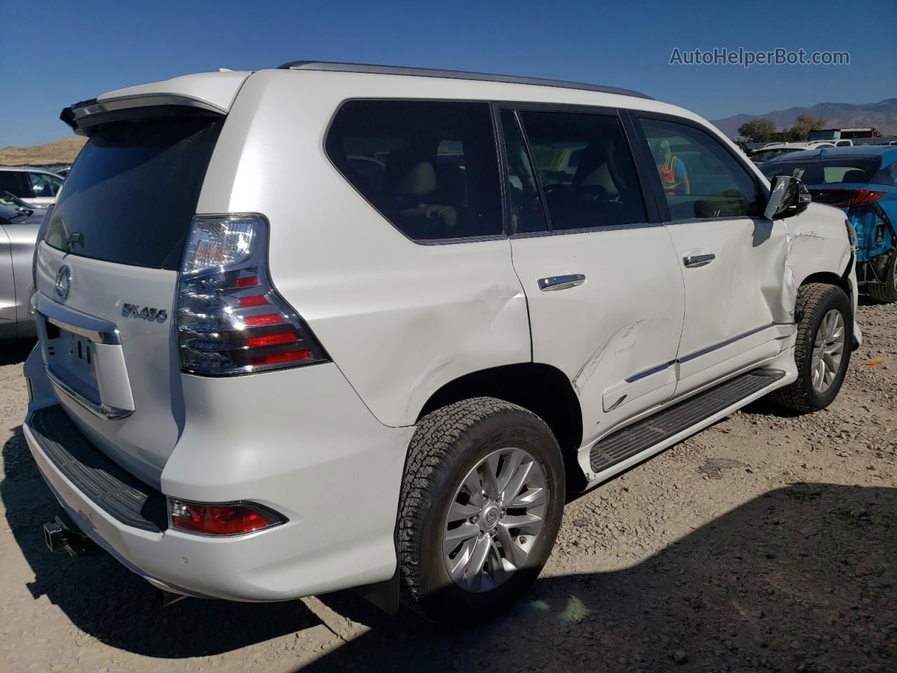 2017 Lexus Gx 460 White vin: JTJBM7FX7H5159037