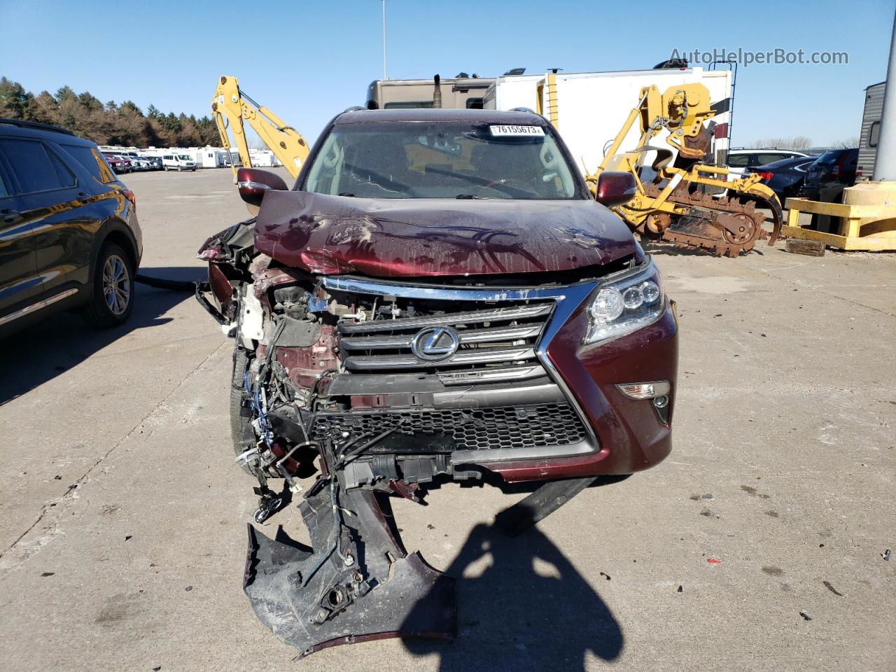 2017 Lexus Gx 460 Maroon vin: JTJBM7FX7H5164710