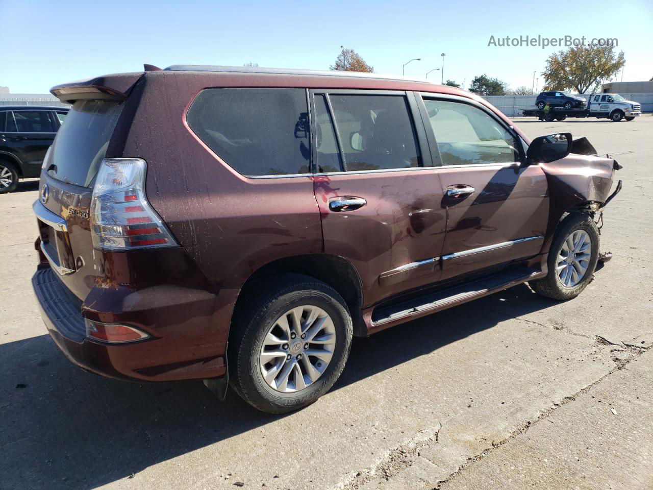 2017 Lexus Gx 460 Maroon vin: JTJBM7FX7H5164710