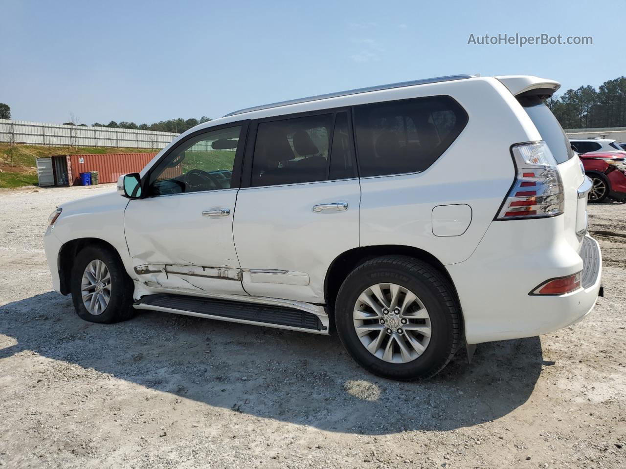 2015 Lexus Gx 460 White vin: JTJBM7FX8F5098231