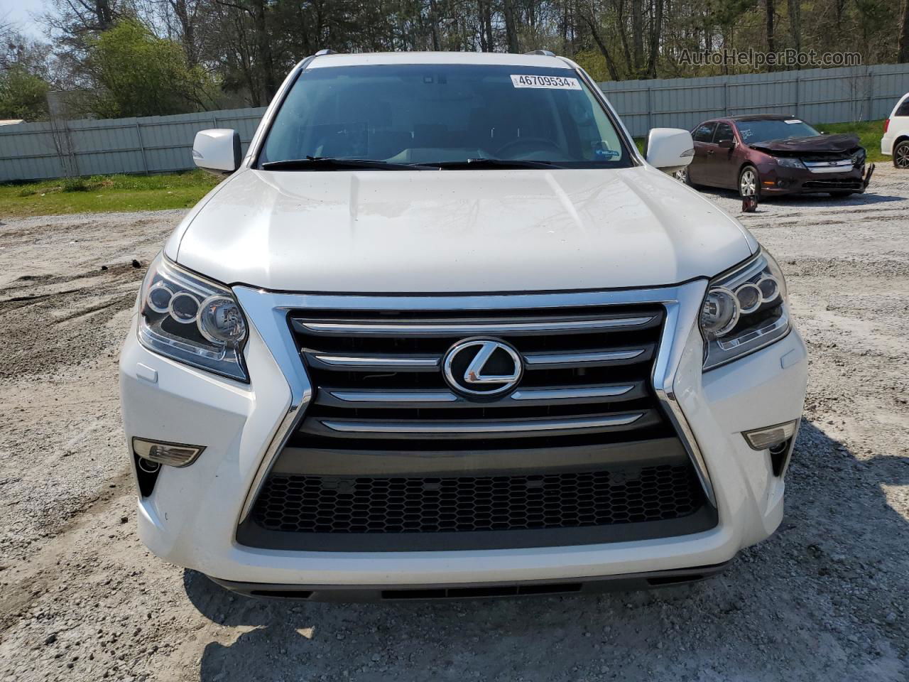 2015 Lexus Gx 460 White vin: JTJBM7FX8F5098231