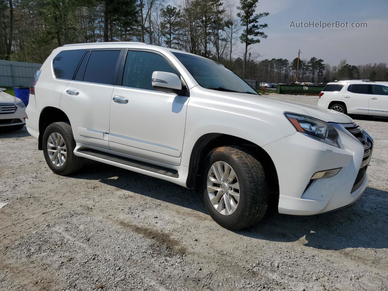 2015 Lexus Gx 460 White vin: JTJBM7FX8F5098231