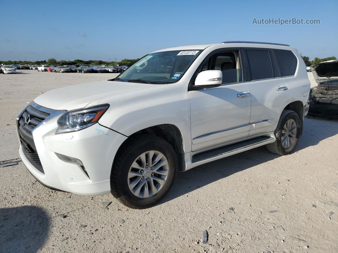 2015 Lexus Gx 460 White vin: JTJBM7FX8F5108918