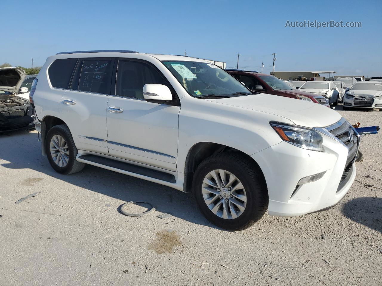 2015 Lexus Gx 460 White vin: JTJBM7FX8F5108918