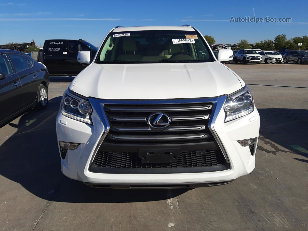 2015 Lexus Gx 460 White vin: JTJBM7FX8F5112337